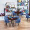 Regency Square Mobile Tables, 30 W, 30 L, 23-34 H, Wood, Metal, Mahogany TB3030MHAPCBK - alternate 3